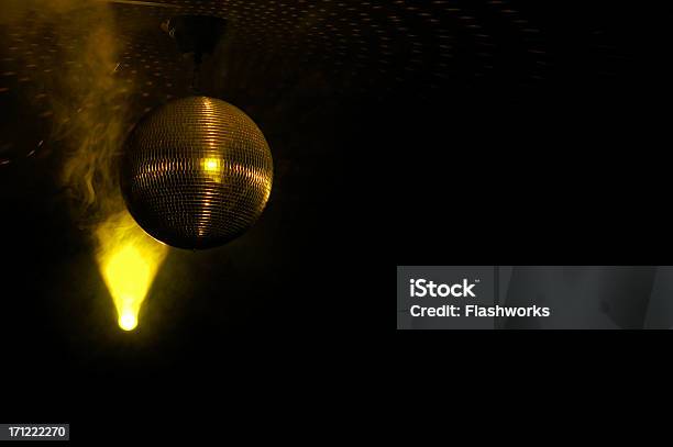 Colourful Glitter Mirrorball In Disco New 5 Stock Photo - Download Image Now - Disco Ball, 1970-1979, 1980-1989
