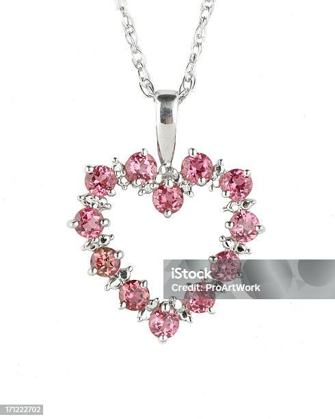 Pink Topaz Stockfoto und mehr Bilder von Schmuckanhänger - Schmuckanhänger, Rosa, Weißer Hintergrund