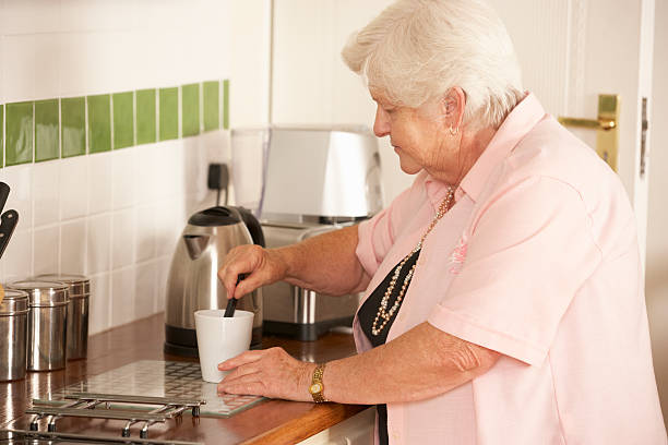 istock Retired Senior Woman In Kitchen 171222771