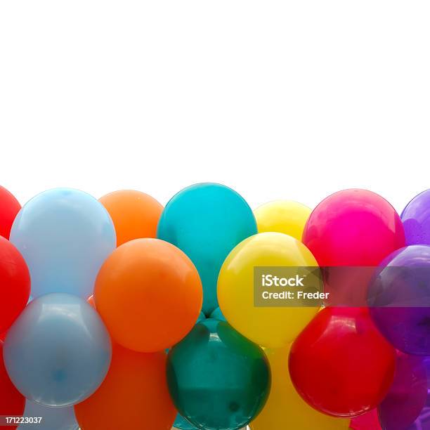 Party Balony - zdjęcia stockowe i więcej obrazów Balon - Balon, Tło, Biały