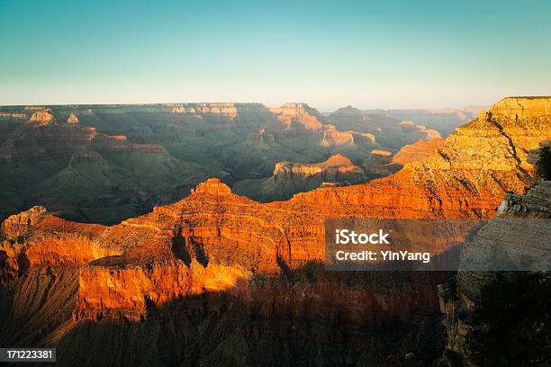 De Mather Punto De Gran Cañón South Rim Al Atardecer Foto de stock y más banco de imágenes de Acantilado