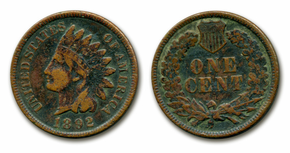 1 US cent of 1992