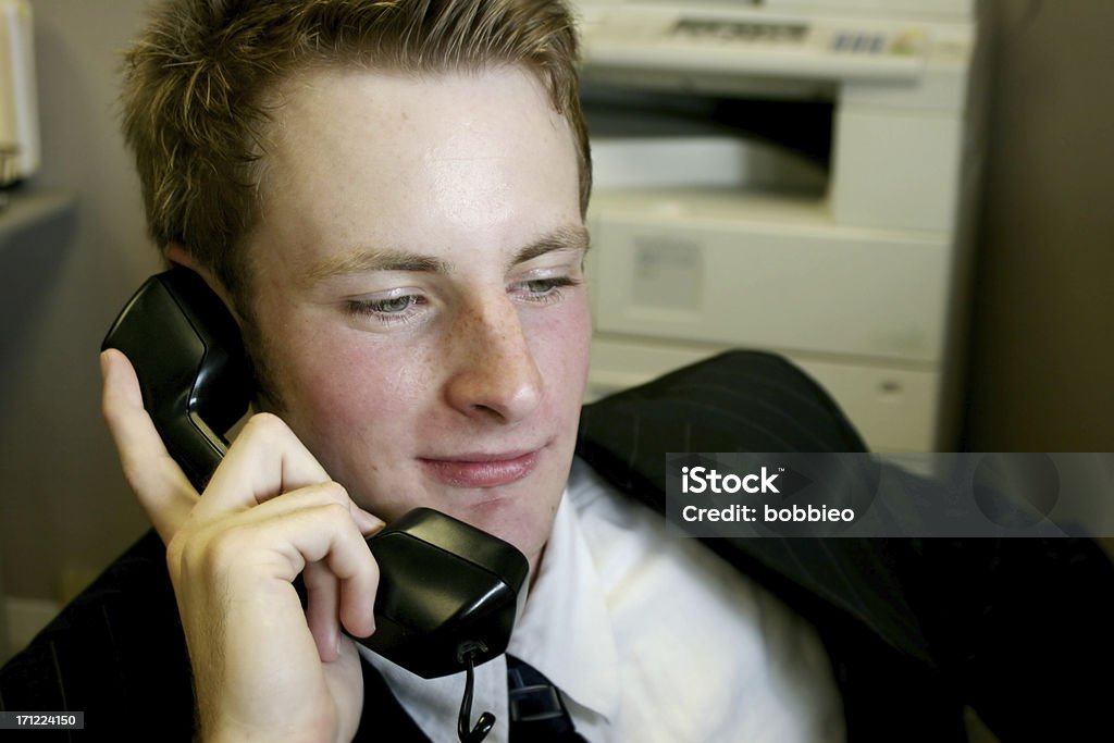 Geschäftsmann am Telefon - Lizenzfrei Abmachung Stock-Foto