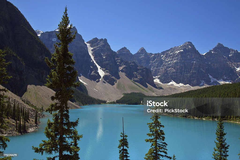 Lago Moraine - Foto stock royalty-free di Acqua