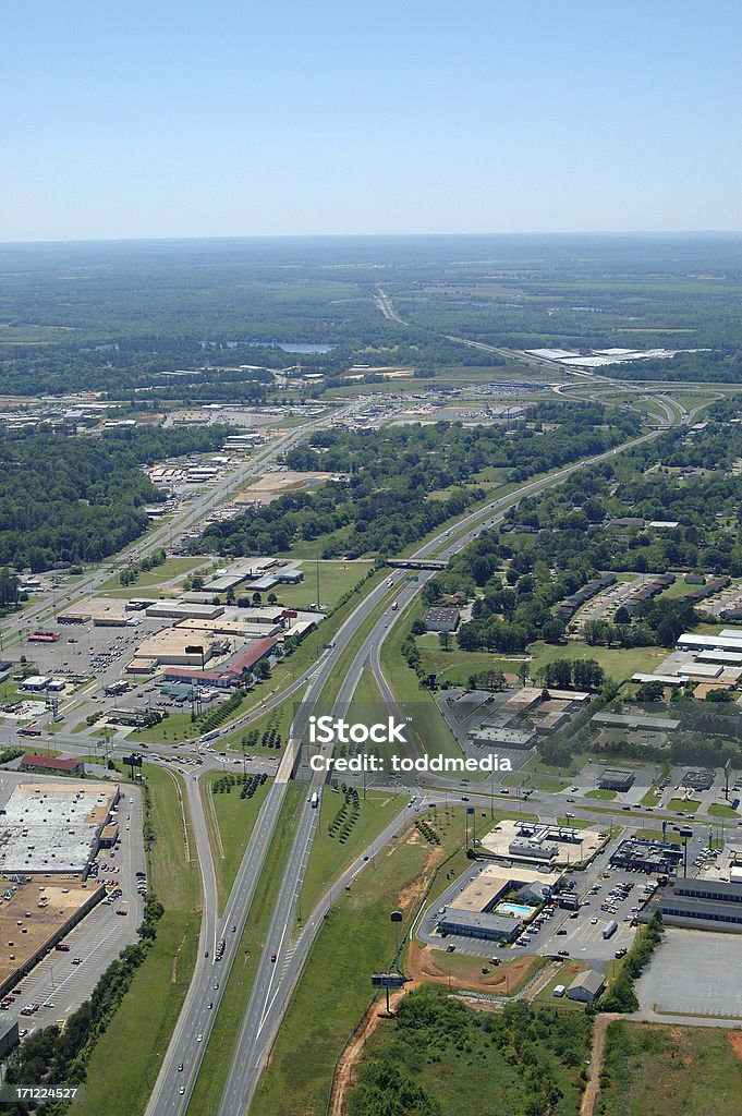 Luftbild von der interstate highway und passieren Sie Tuscaloosa - Lizenzfrei Alabama Stock-Foto