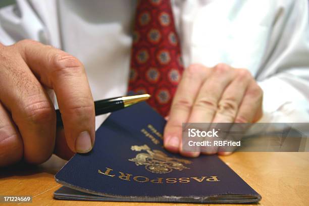 Business Travel Stock Photo - Download Image Now - Office, Passport, Human Hand