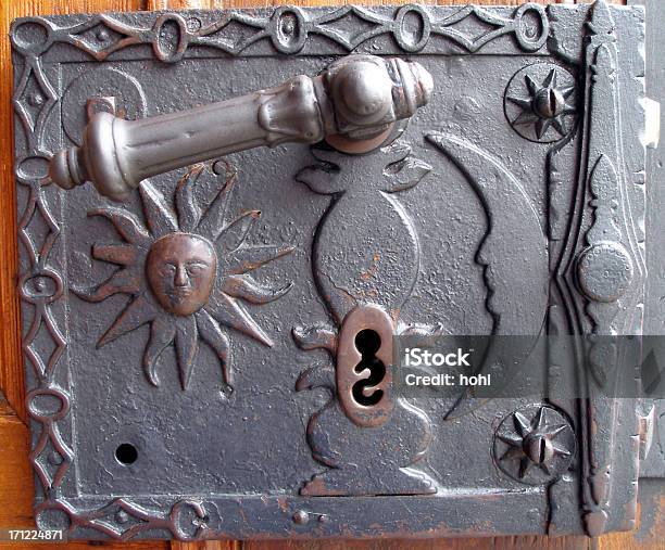 Old Ornate Doorlock Stock Photo - Download Image Now - Black Color, Concepts, Door