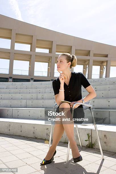 Business Woman On Chair Stock Photo - Download Image Now - Adult, Adults Only, Aspirations