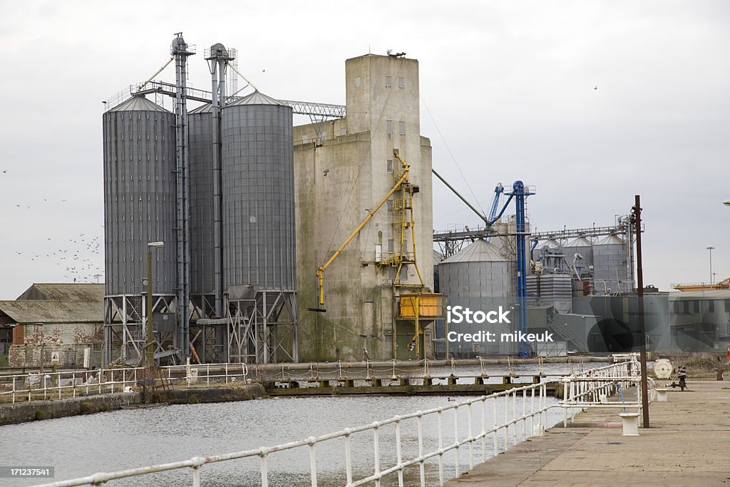 industrial dock storage buildings Commercial Dock Stock Photo