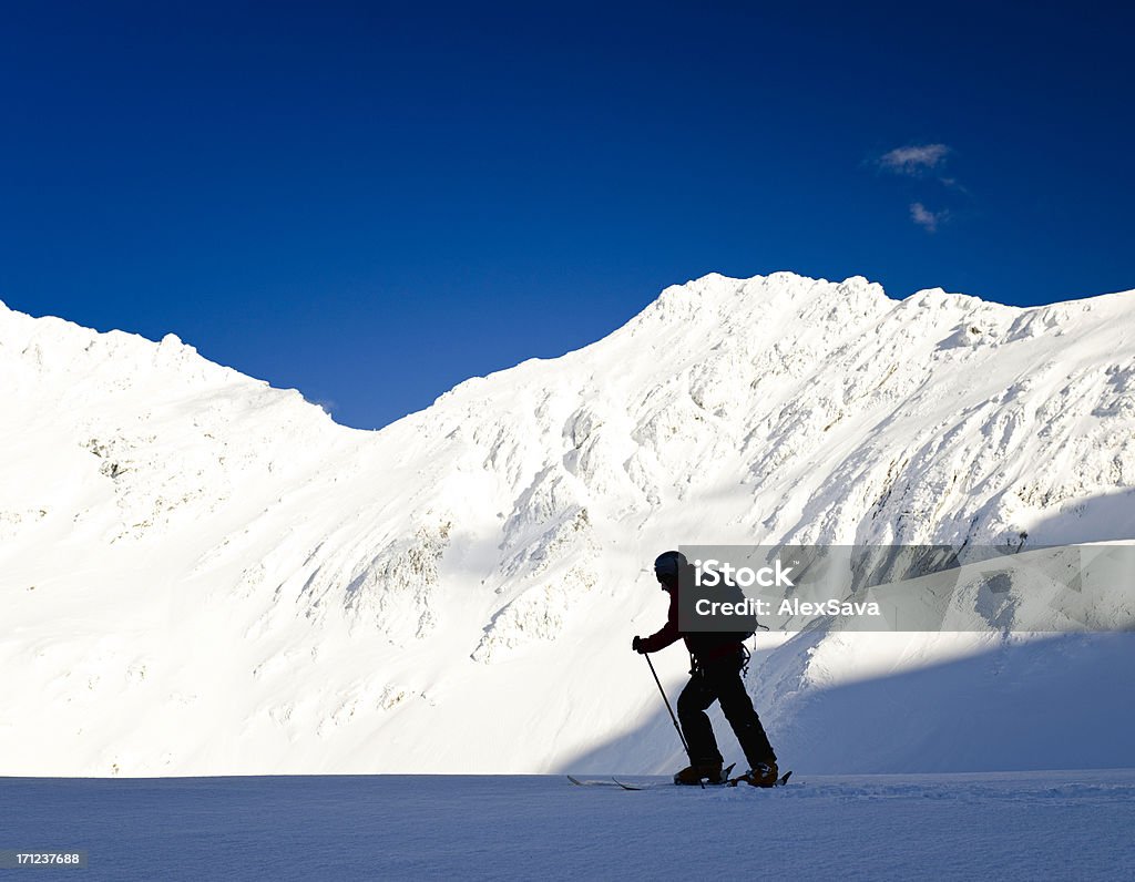 Lo sci alpinismo - Foto stock royalty-free di Alpi