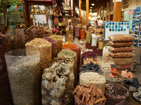 Spice market in old Dubai
