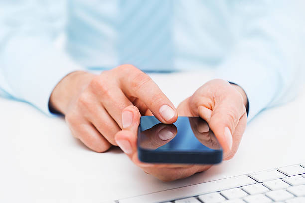 istock Businessman with smartphone 171239301