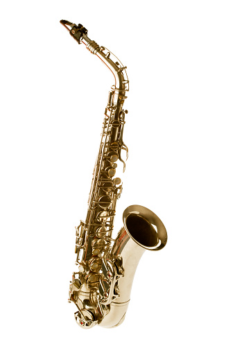 sax isolated on white