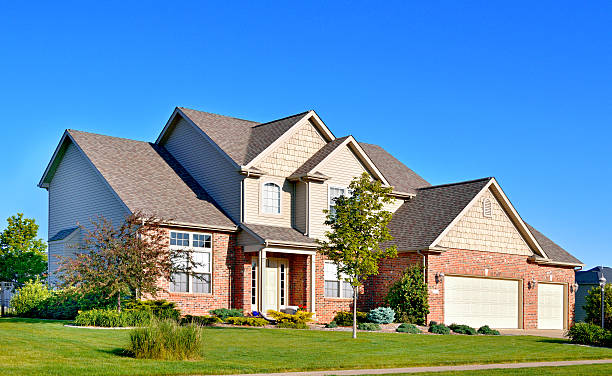 istock Modern home in upscale neighborhood 171239786