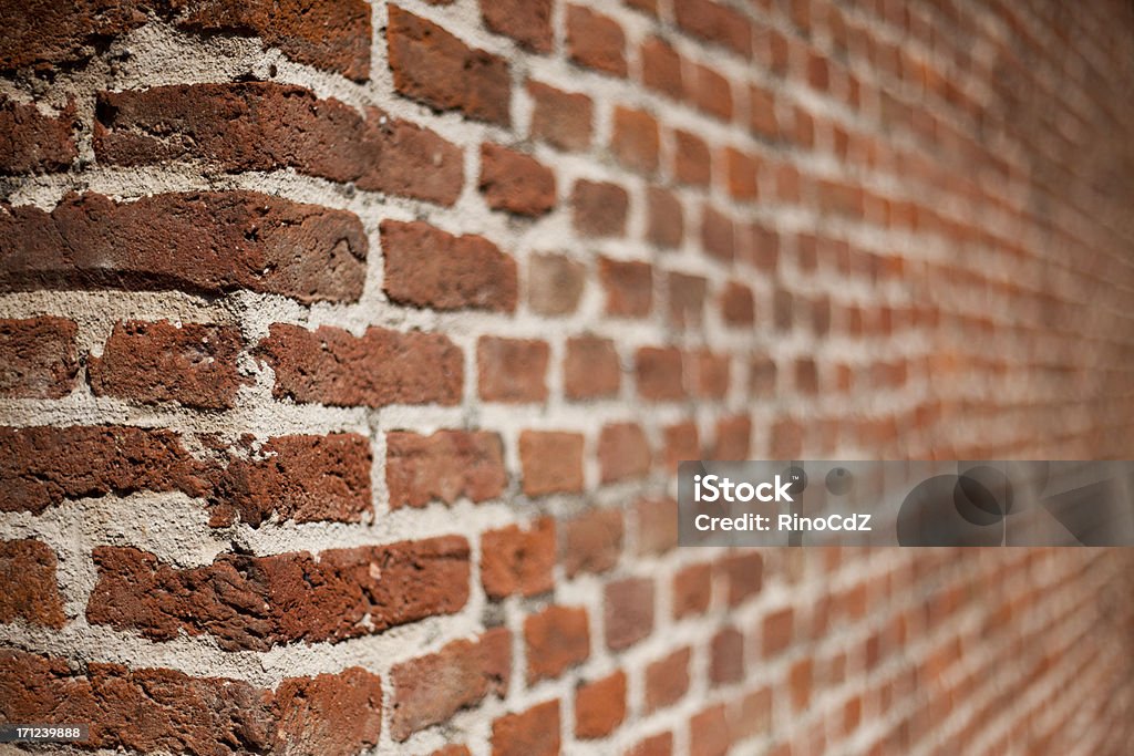 Brick Wand Perspektive - Lizenzfrei Bewegungsunschärfe Stock-Foto