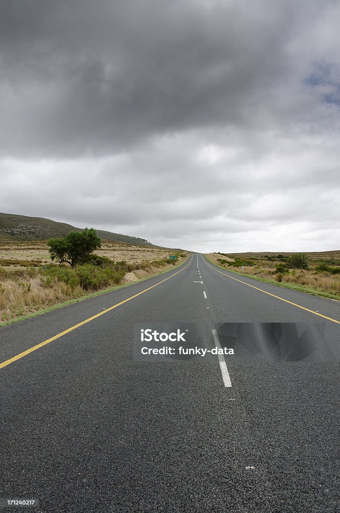 Route vide dans la province du Cap-Occidental - Photo de Au milieu de la route libre de droits