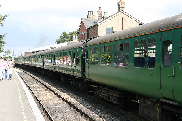 train carriages stock photo