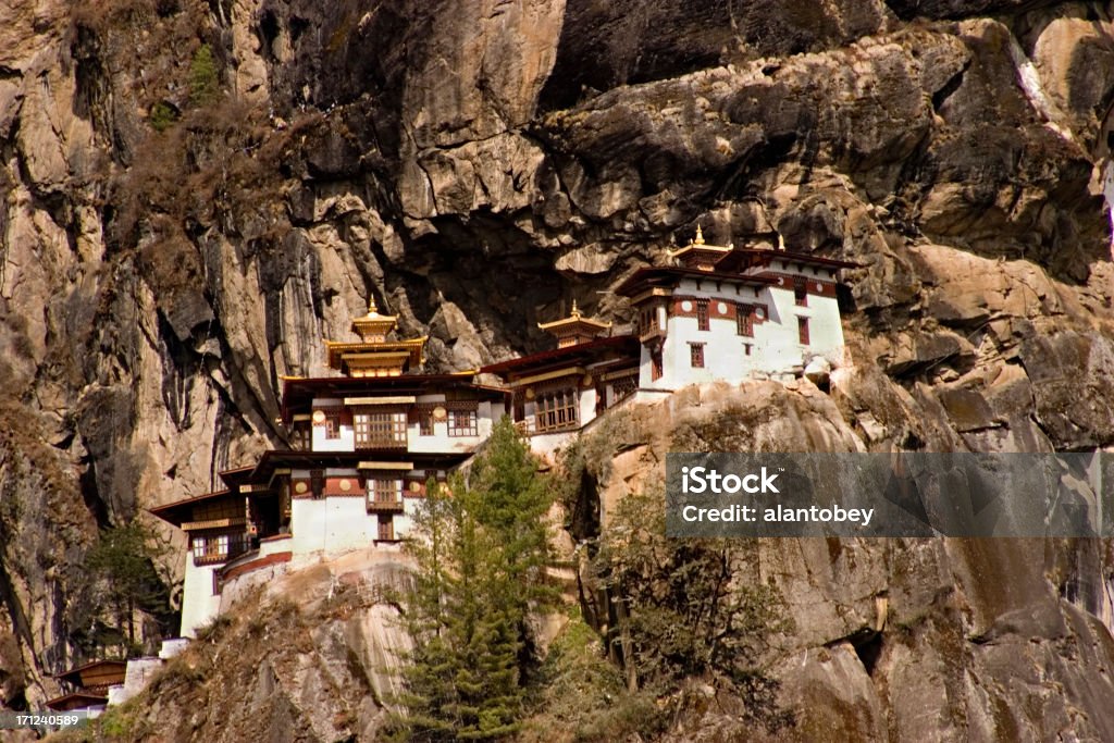 Bhutan-Tigers Nest-Kloster - Lizenzfrei Asien Stock-Foto