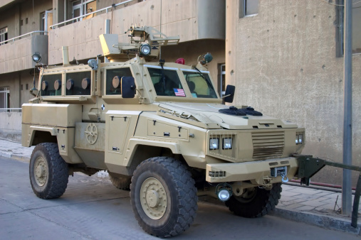 A Specialized IED (Improvised Explosive Device) Clearing Truck. 