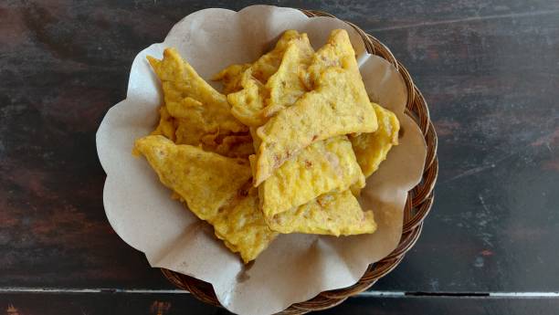 istock Fried cassava is cracked, soft and tender 1712410782