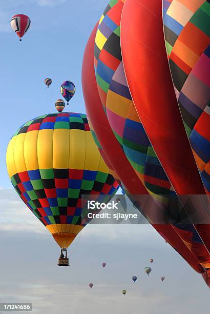 Flying High Stock Photo - Download Image Now - Hot Air Balloon, Vertical, Albuquerque - New Mexico