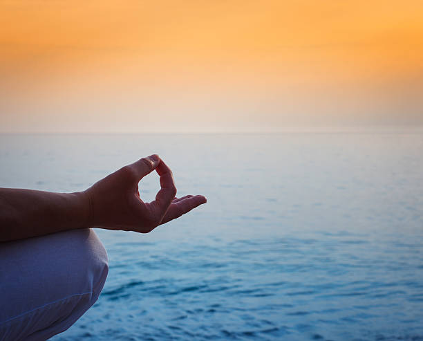 istock Meditation by the ocean and sky 171241785