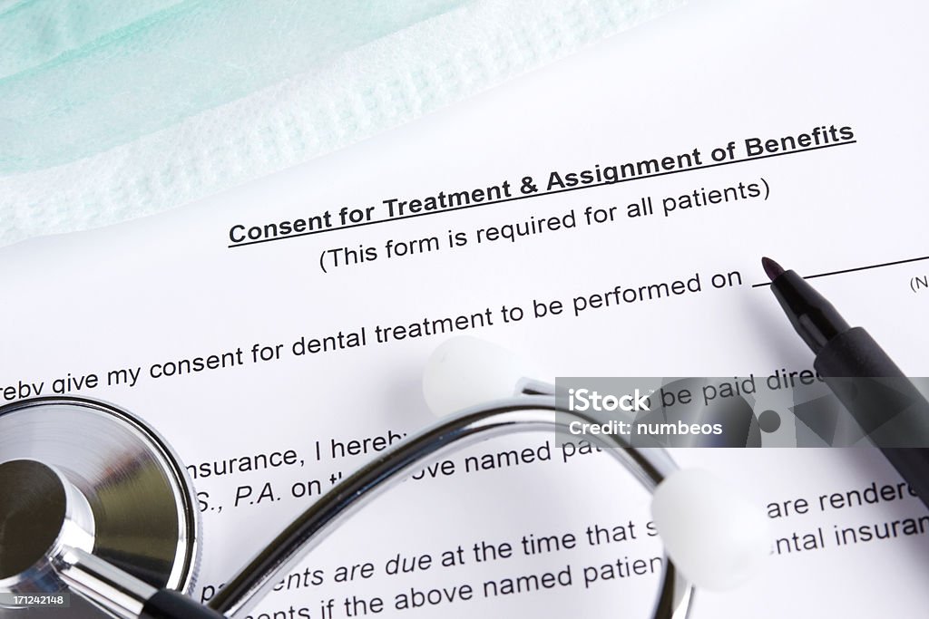 Medical treatment authorization More medical documents; Agreement Stock Photo