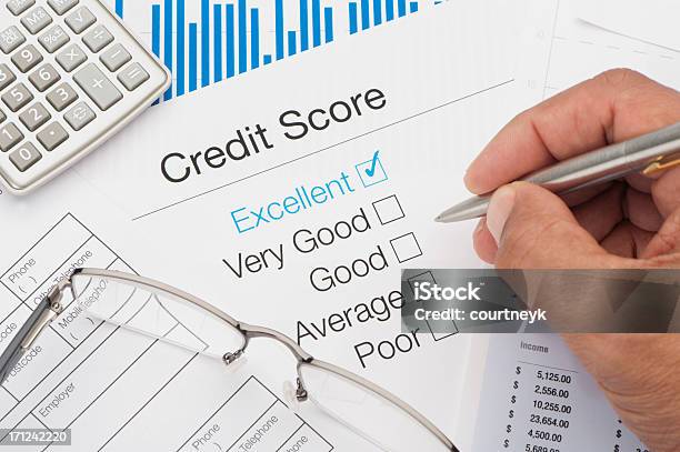 Hervorragende Credit Score Stockfoto und mehr Bilder von Gläubiger - Gläubiger, Kreditwürdigkeit, Anweisungen - Konzepte