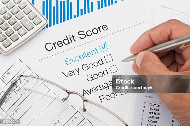 Foto de Excelente Pontuação De Crédito e mais fotos de stock de Credor - Credor, Pontuação de crédito, Banco - Edifício financeiro