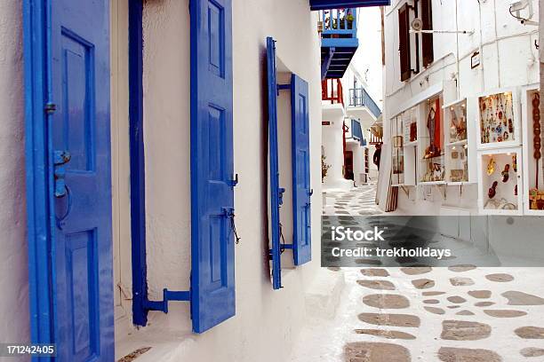 Gassen Von Mykonos Stockfoto und mehr Bilder von Insel Mykonos - Insel Mykonos, Griechenland, Gasse