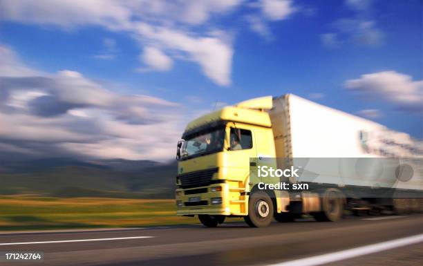 Fast Truck 3 Stock Photo - Download Image Now - Blue, Cloud - Sky, Cloudscape