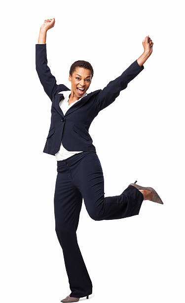 istock Ecstatic African American Female Executive - Isolated 171247836