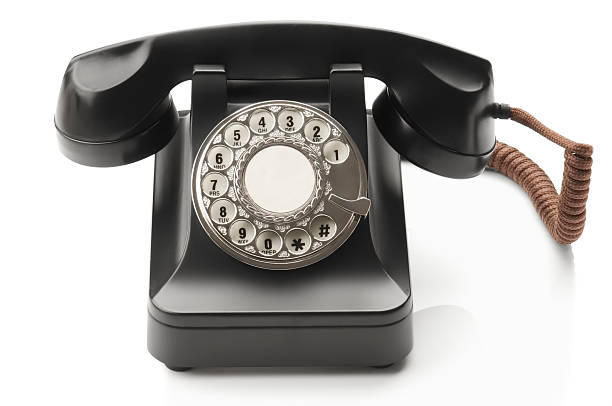 istock Old fashioned telephone isolated on white background 171248120