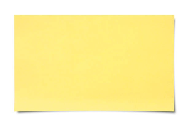 nota en blanco - adhesive note note pad paper yellow fotografías e imágenes de stock