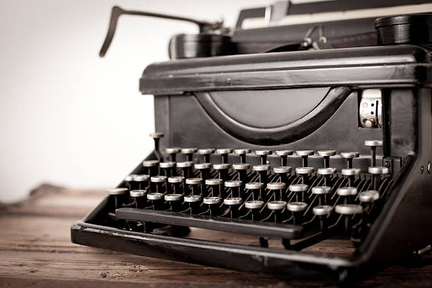 istock Color Image of Vintage Black, Manual Typewriter on White Background 171249401