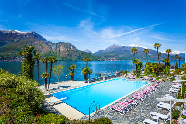 Swimming pool on Como lake