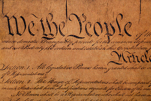 istock Part of USA Constitution document 171250065