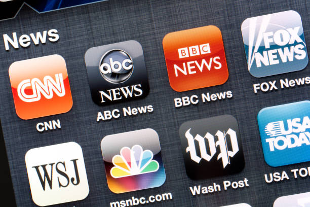 noticias de aplicaciones para iphone 4 - msnbc fotografías e imágenes de stock