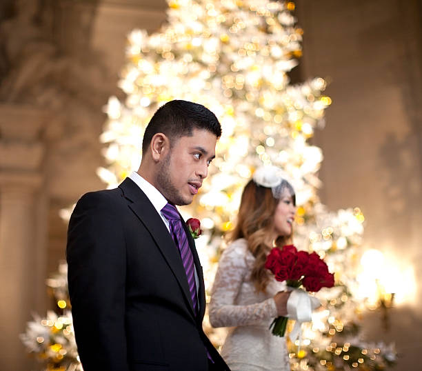 Getting Married: Nervous Groom at Altar