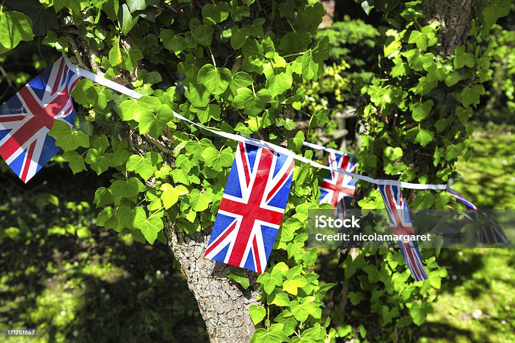 Union Jack auf einem Baum-Overall - Lizenzfrei 2012 Stock-Foto