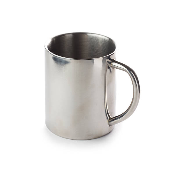 istock Metal thermos mug isolated on a white background 171252580