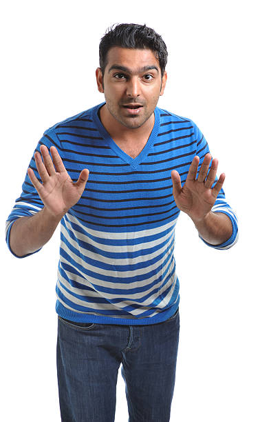 istock Young Indian salesman communicating with body language 171252889