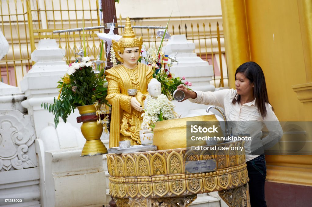 버마어 불교 Ceremony - 로열티 프리 개념 스톡 사진