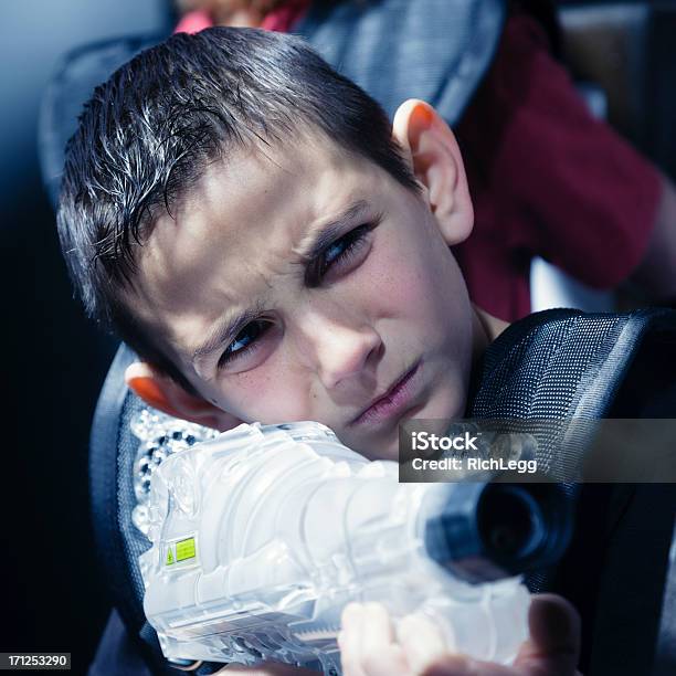 Laser Tag Stock Photo - Download Image Now - 10-11 Years, Adolescence, Aiming