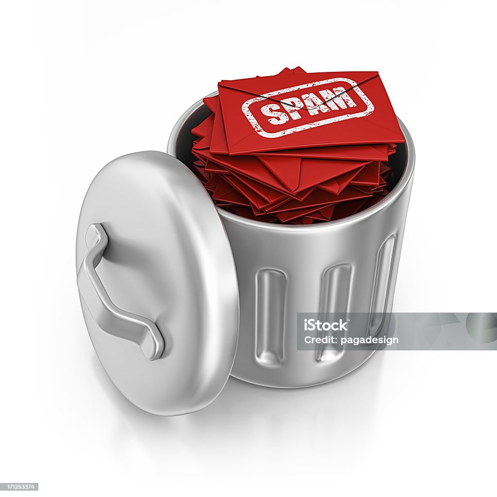 spam bin http://www.pagadesign.net/alphamap.jpg E-mail Spam Stock Photo