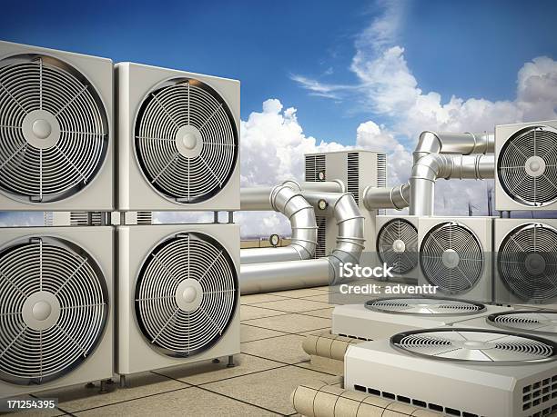 System Klimatyzacji - zdjęcia stockowe i więcej obrazów Klimatyzator - Klimatyzator, Przemysł, Kanał wentylacyjny