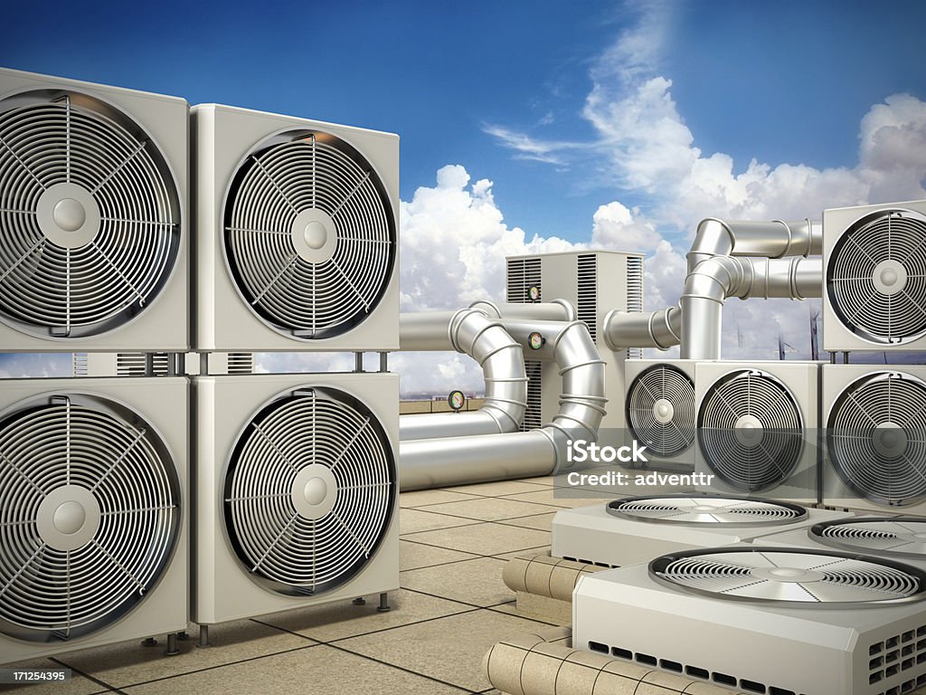 Система кондиционирования воздуха - Стоковые фото Кондиционер воздуха роялти-фри