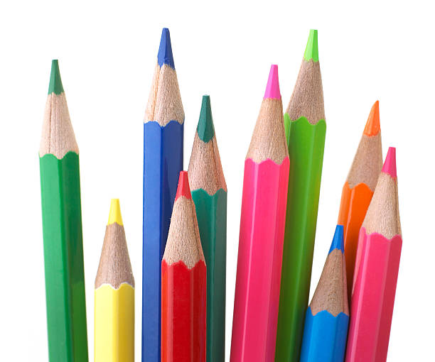 カラー鉛筆 - variation pencil color image crayon ストックフォトと画像