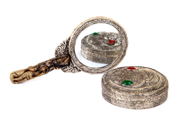 istock antique hand mirror with jewelery box 171254740