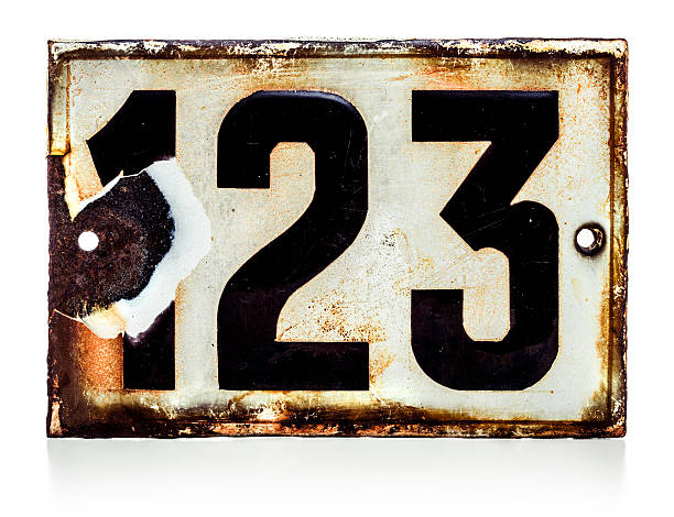 istock small vintage metallic plate with numbers 171255022
